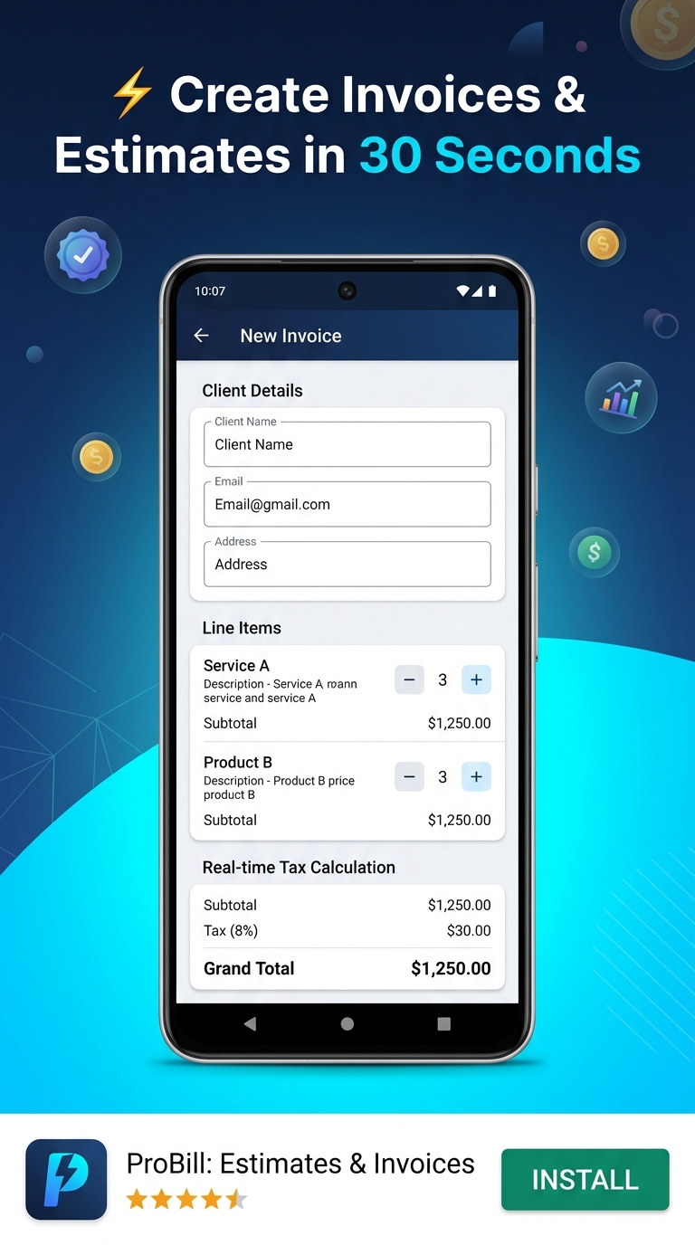 Create Invoices in 30 Seconds
